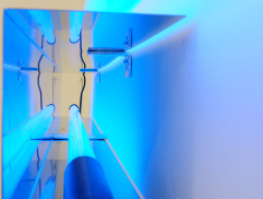 Blue U Channel Light
